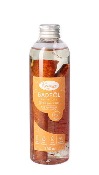 Reyuve Naturkosmetik Badeöl Banner Orange Zimt